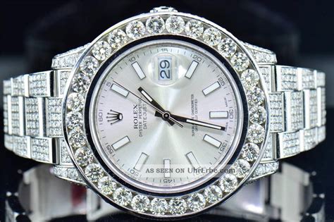 rolex silber mit diamanten|Rolex Armbanduhren – Mit Edelsteinen besetzt.